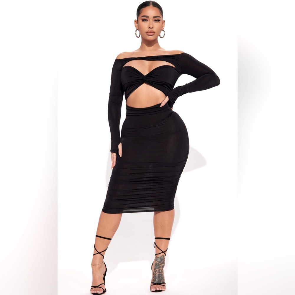 NWT - Fashion Nova Black Dress